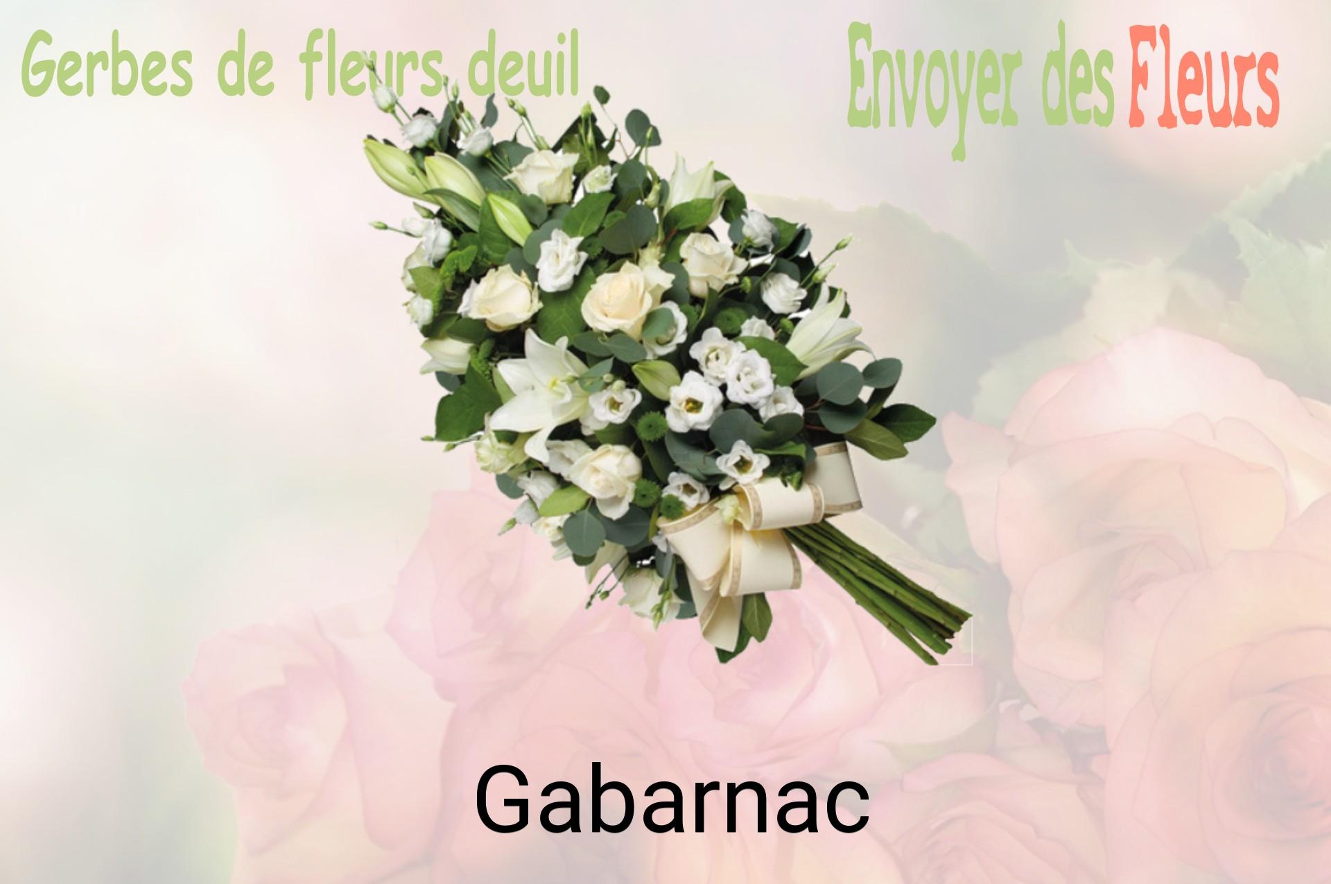Gerbe de fleurs de deuil livrée à Gabarnac